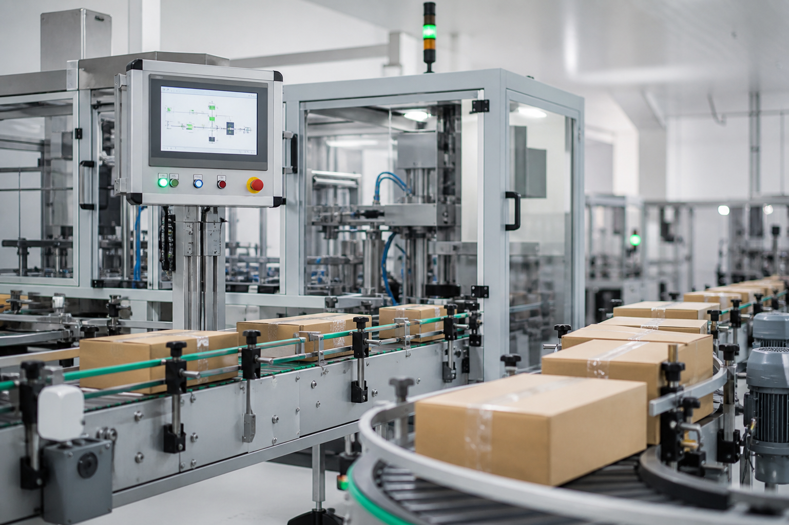 Automatisierte Verpackungs- und Produktionslinie